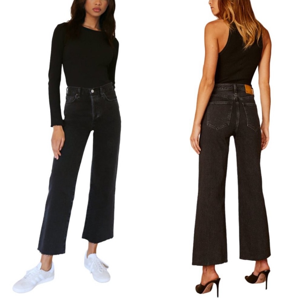 Aritzia Denim Forum The Farrah High Rise Wide Leg Jean